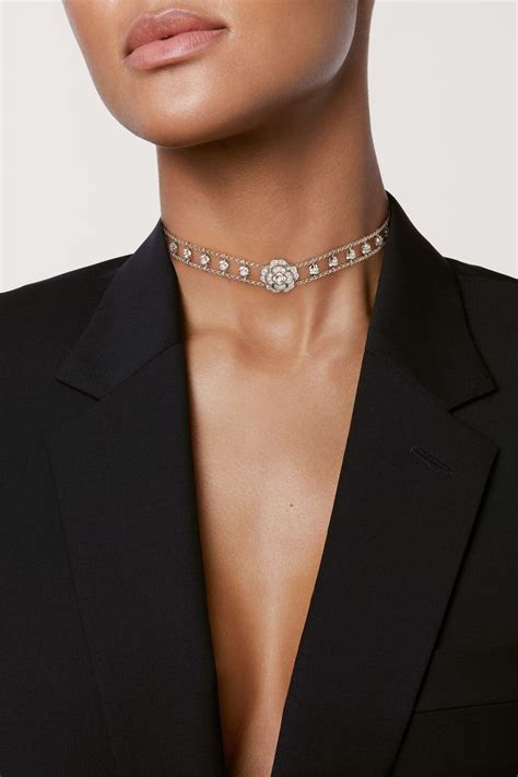 bouton chanel|chanel bouton de camelia choker.